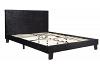 4ft Small Double Berlinda Black Fabric upholstered bed frame 2